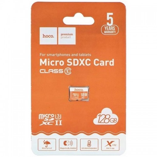 Карта памяти Hoco microSDXC Class 10 - 128GB (без адаптера)
