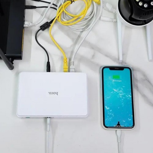 Источник бесперебойного питания Hoco DB25 Plus Smart Mini UPS для роутеров 5V/9V/12V 10000 mAh