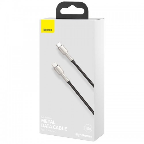 Дата кабель Baseus Cafule Series Metal Type-C to Type-C 100W (2m) (CATJK-D)