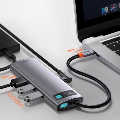 Переходник HUB Baseus Metal Gleam Series 7-in-1 Multifunctional (WKWG020113)