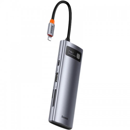Перехідник HUB Baseus Metal Gleam Series 7-in-1 Multifunctional (WKWG020113)