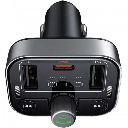 АЗУ FM модулятор Baseus S-09 Pro Series 18W (2USB-A/1C) (C10762200113)