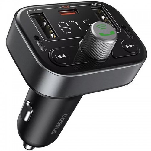 АЗУ FM модулятор Baseus S-09 Pro Series 18W (2USB-A/1C) (C10762200113)