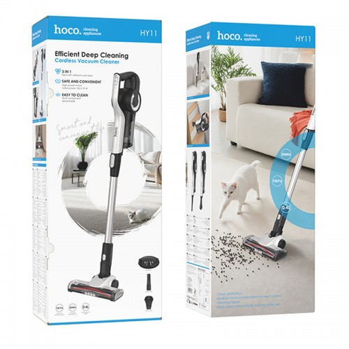 Беспроводной аккумуляторный пылесос Hoco HY11 with roller brush