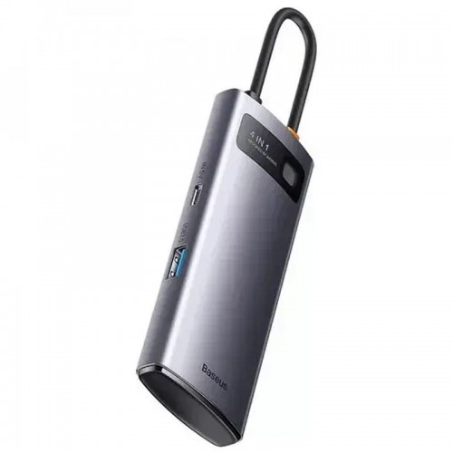 Перехідник HUB Baseus Metal Gleam Series 4-in-1 4xUSB3.0 (WKWG070013)