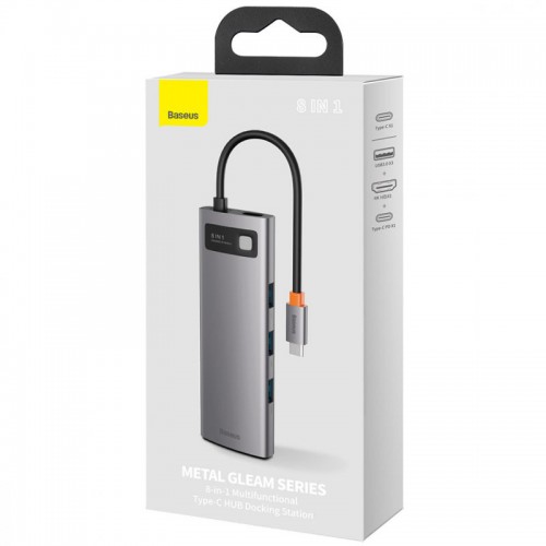 Перехідник HUB Baseus Metal Gleam Series 4-in-1 4xUSB3.0 (WKWG070013)