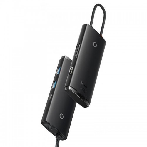 Перехідник HUB Baseus Lite Series 6in1 (Type-C to HDMI + 2xUSB 3.0 + PD+SD/TF) (WKQX05)