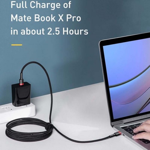 Дата кабель Baseus Cafule Type-C to Type-C PD2.0 100W (2m) (CATKLF-AL)