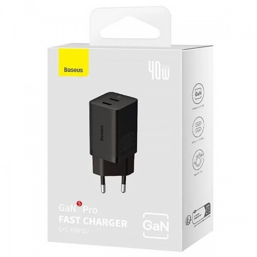 МЗП Baseus GaN5 Pro OS + Type-C to Type-C 40W (CCGP18010)