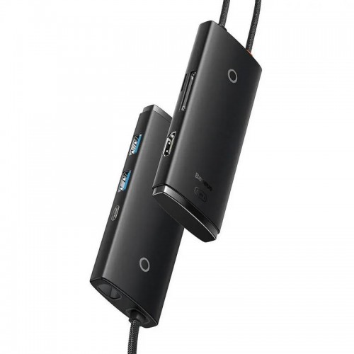 Перехідник HUB Baseus Lite Series 6in1 (Type-C to HDMI+2xUSB3.0+Type-C Data+SD/TF) (WKQX050001)