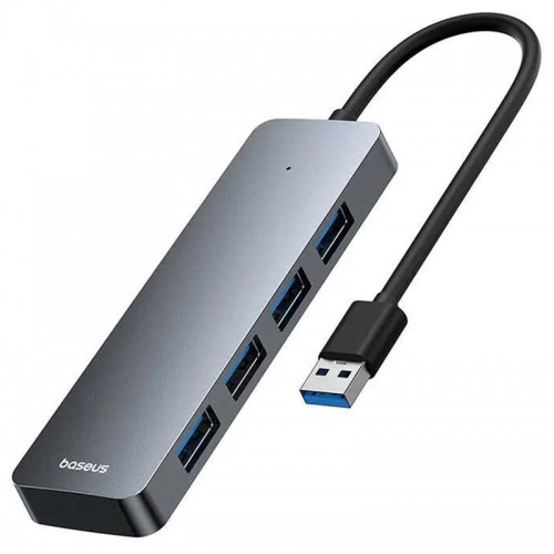 Перехідник HUB Baseus UltraJoy Series Lite 4-Port (USB-A to 4xUSB3.0+Type-C) (1m) (B0005280B811-02)