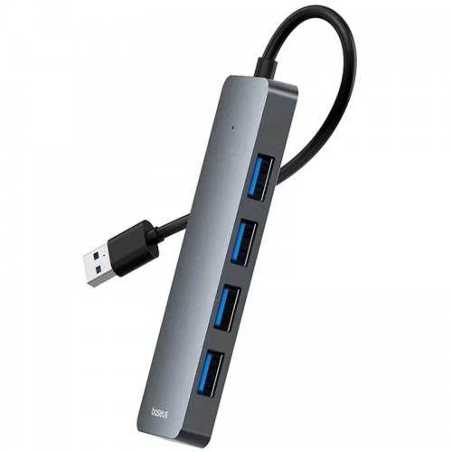Перехідник HUB Baseus UltraJoy Series Lite 4-Port (USB-A to 4xUSB3.0+Type-C) (1m) (B0005280B811-02)