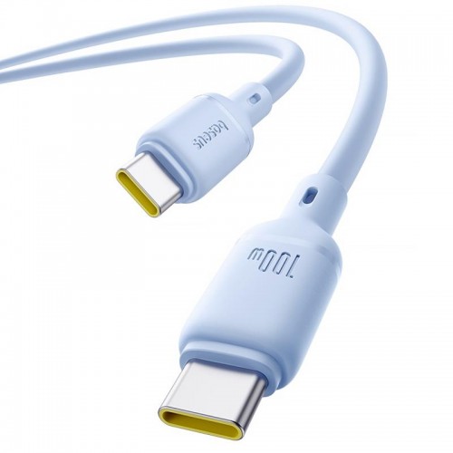 Дата кабель Baseus Silky Series OS Fast Charging Type-C to Type-C 100W (1m) (P10377704)