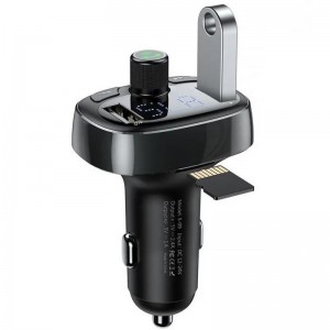 АЗУ FM модулятор Baseus S-09 Overseas Edition 3.4A (2USB-A) (CCMT000301)