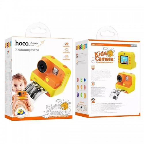 Детская фотокамера с моментальной печатью Hoco DV200 Dual lens