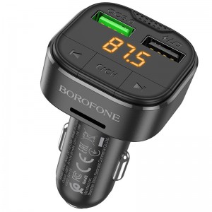 АЗУ FM модулятор Borofone BC43 Flash QC3.0
