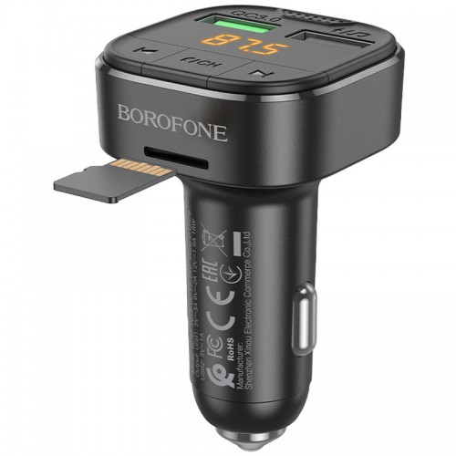 АЗУ FM модулятор Borofone BC43 Flash QC3.0