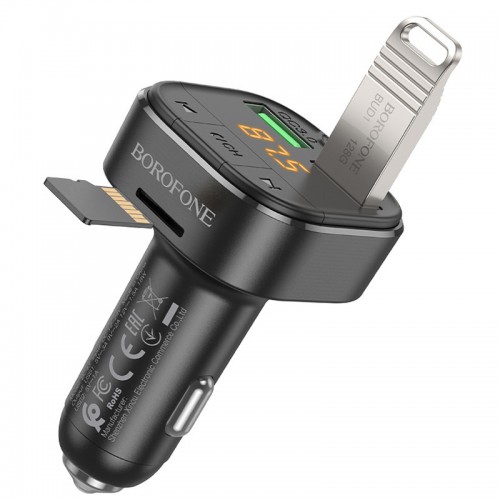 АЗУ FM модулятор Borofone BC43 Flash QC3.0