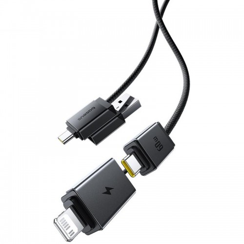 Дата кабель Baseus Versatile Two-for-Two USB/Type-C to Type-C/Lightning 60W (0.6m) (P10383000)