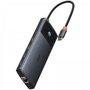 Перехідник HUB Baseus Metal Gleam II OS 10in1 Dual Display (B00061800123-01)