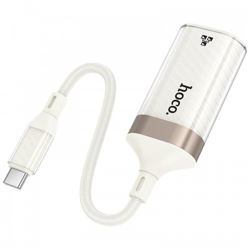 Переходник Hoco UA41B Crystal Type-C to RJ45 100 Mbs (0.15m)