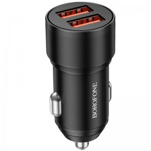 АЗП Borofone BZ19B Metal Dual QC3.0 36W (2USB-A)