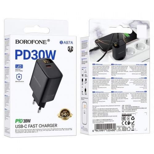 СЗУ Borofone BA97A PD30W (1USB-C)