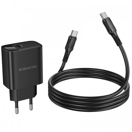 СЗУ Borofone BA97A PD30W (1USB-C) + кабель Type-C to Type-C