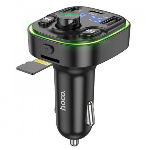 АЗП FM модулятор Hoco DE5 PD20W+QC3.0 (2USB-A/1C)