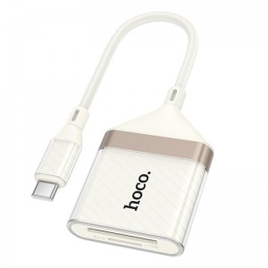 Перехідник Hoco UA40A Crystal 2in1 Type-C to SD/TF (0.15m)