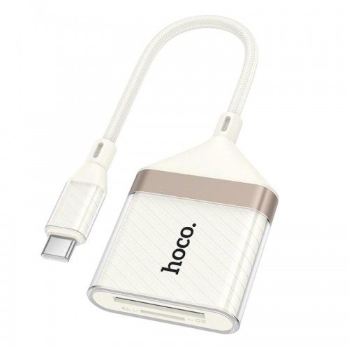 Переходник Hoco UA40A Crystal 2in1 Type-C to SD/TF (0.15m)