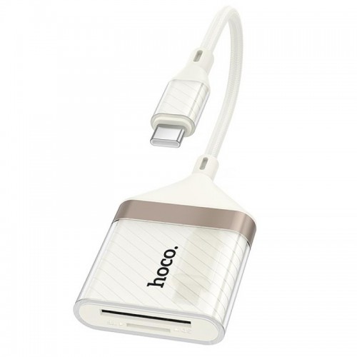 Переходник Hoco UA40A Crystal 2in1 Type-C to SD/TF (0.15m)