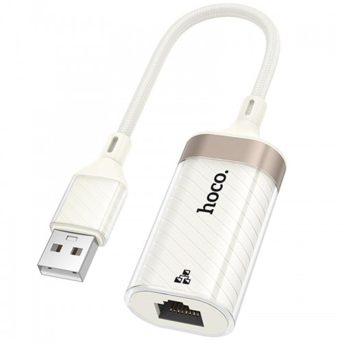 Переходник Hoco UA41 Crystal USB to RJ45 100 Mbs (0.15m)