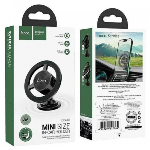 Автодержатель Hoco DCA46 Mini magnetic (center console)
