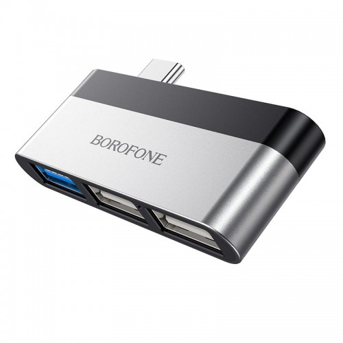 Переходник HUB Borofone DH1 Type-C to USB 3.0 + 2xUSB 2.0