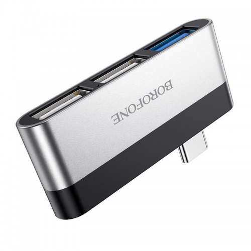 Переходник HUB Borofone DH1 Type-C to USB 3.0 + 2xUSB 2.0
