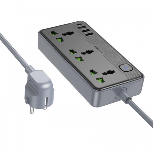 Удлинитель Borofone BAC2A (3USB-A/1C/3xSocket) (1.5m)