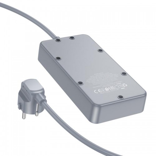 Удлинитель Borofone BAC2A (3USB-A/1C/3xSocket) (1.5m)