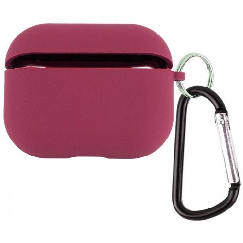 Силиконовый футляр с микрофиброй для наушников Airpods Pro 3