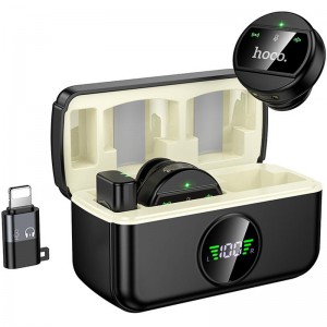 Петличный беспроводной микрофон Hoco L22 Bright 2in1 (Lightning/Type-C)