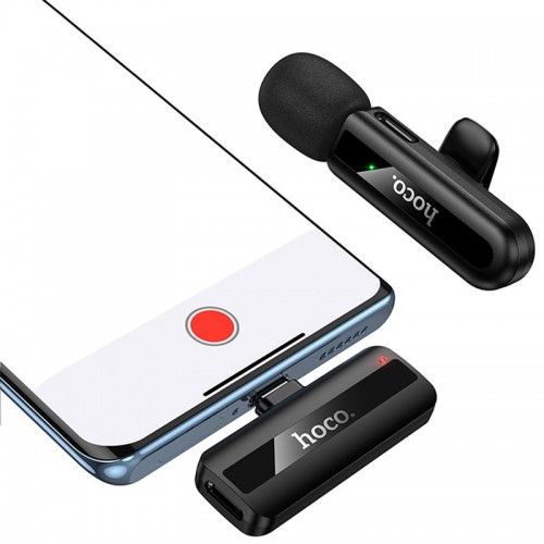Петличный беспроводной микрофон Hoco L20 Fair Type-C