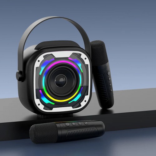 Bluetooth колонка V11 + два мікрофона