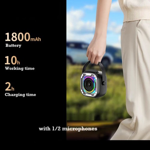 Bluetooth колонка V11 + два мікрофона