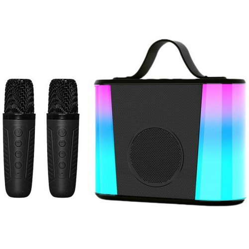 Караоке Микрофон-колонка V6 + два микрофона