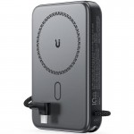 Повербанк MagSafe Acefast M24 22.5W 10000 mAh з кабелем Type-C та тримачем Metal Grey