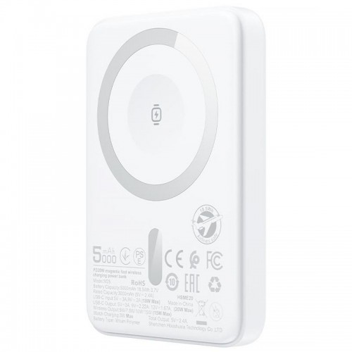 Power Bank Acefast M25 20W с БЗУ+iWatch 5000 mAh (White)