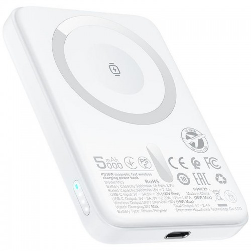 Power Bank Acefast M25 20W с БЗУ+iWatch 5000 mAh (White)