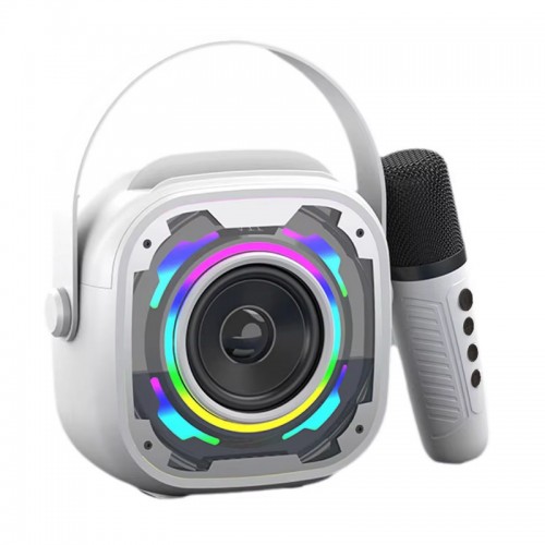 Bluetooth колонка V11 + два мікрофона White