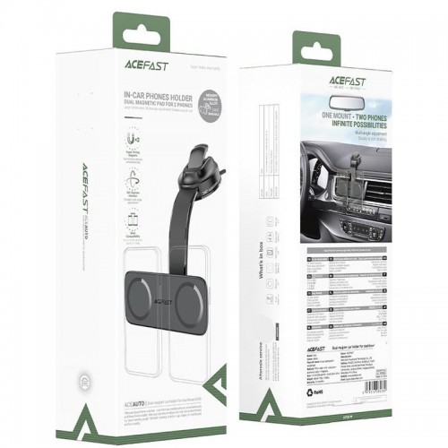 Автодержатель Acefast D60 Dual Mount Black