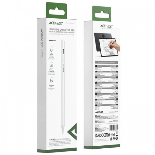 Стилус Acefast V2 Universal Capacitive Pen for iPad White